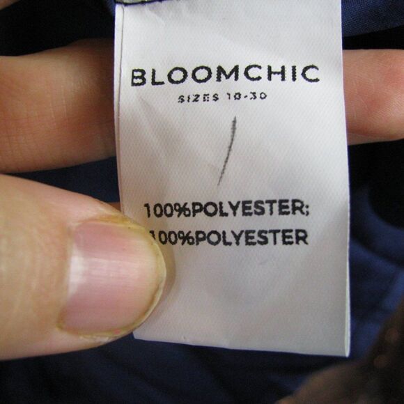 NWt BloomChic navy geometric belted dress 12/L - Picture 9 of 13